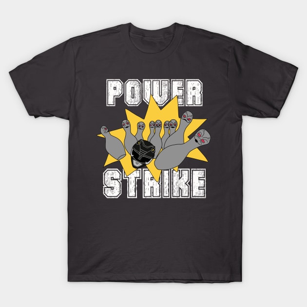 Power Strike! - Black T-Shirt by SimplePeteDoodles